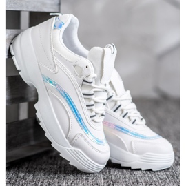 SHELOVET Zapatillas blancas de moda blanco 3