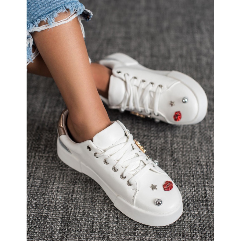 Bestelle Zapatos deportivos con parches blanco 1 Bestelle Zapatos deportivos con parches blanco 1