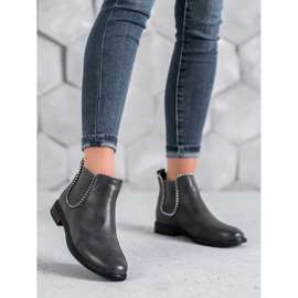 SDS Botines chelsea con jets gris 4