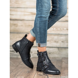 Cm Paris Botas con hebillas azul 1 Cm Paris Botas con hebillas azul 1