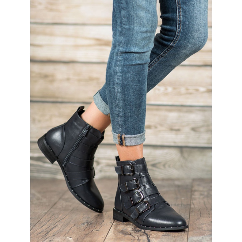 Cm Paris Botas con hebillas azul 1 Cm Paris Botas con hebillas azul 1