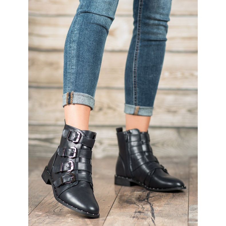 Cm Paris Botas con hebillas azul 2 Cm Paris Botas con hebillas azul 2