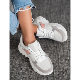 SHELOVET Zapatillas deportivas blanco rosa multicolor 1