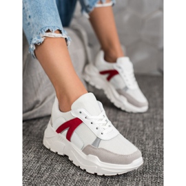 SHELOVET Zapatillas deportivas blanco rojo multicolor 1 SHELOVET Zapatillas deportivas blanco rojo multicolor 1