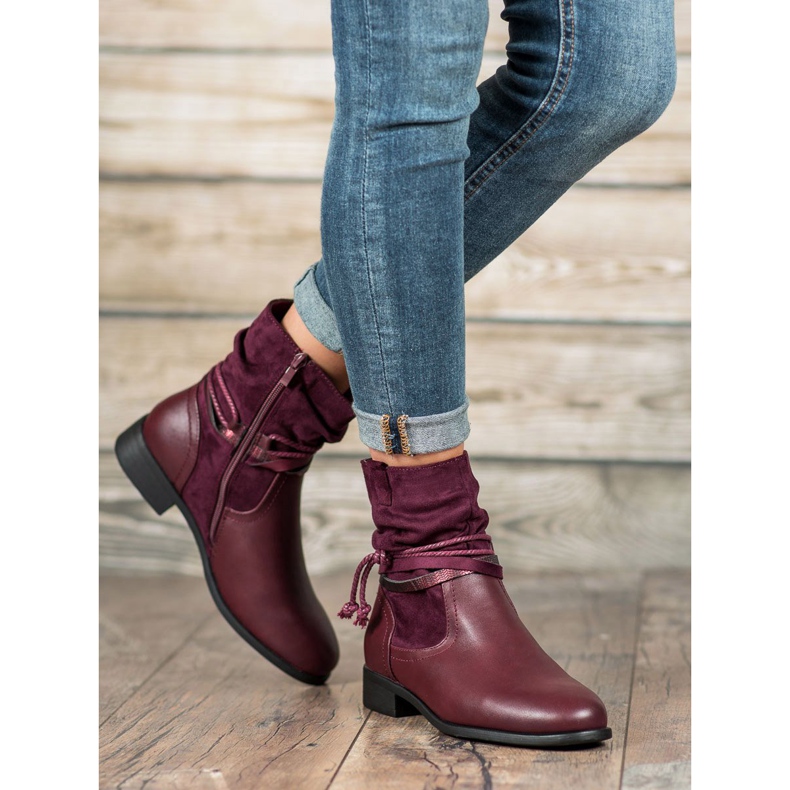 Anesia Paris Botas altas rojo 2