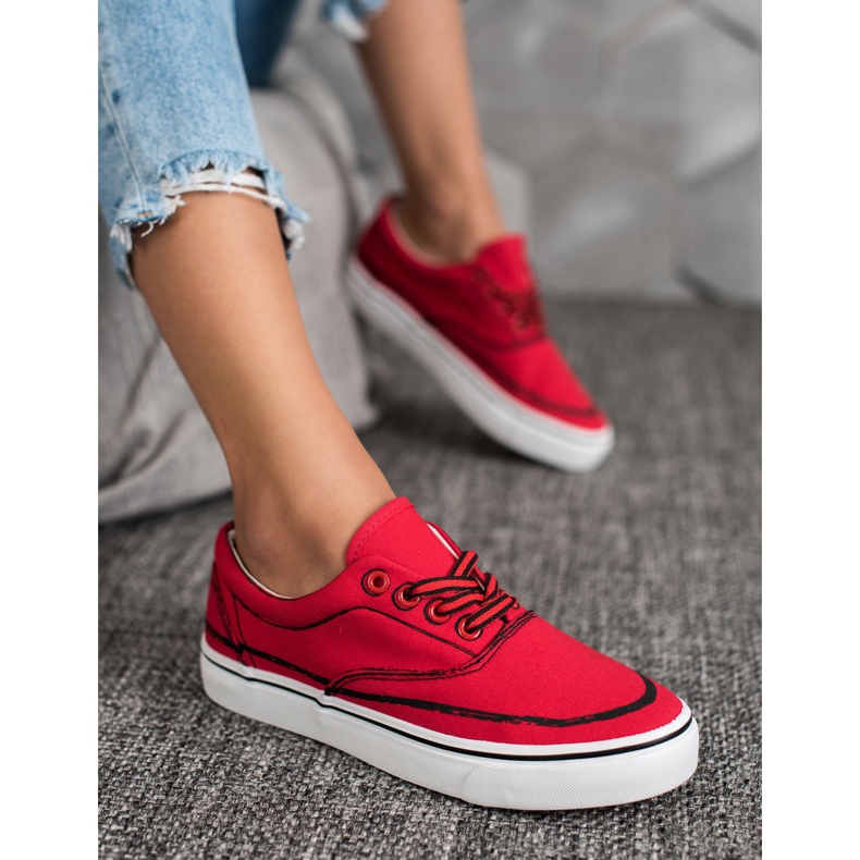 Bestelle Zapatillas de moda rojo 1