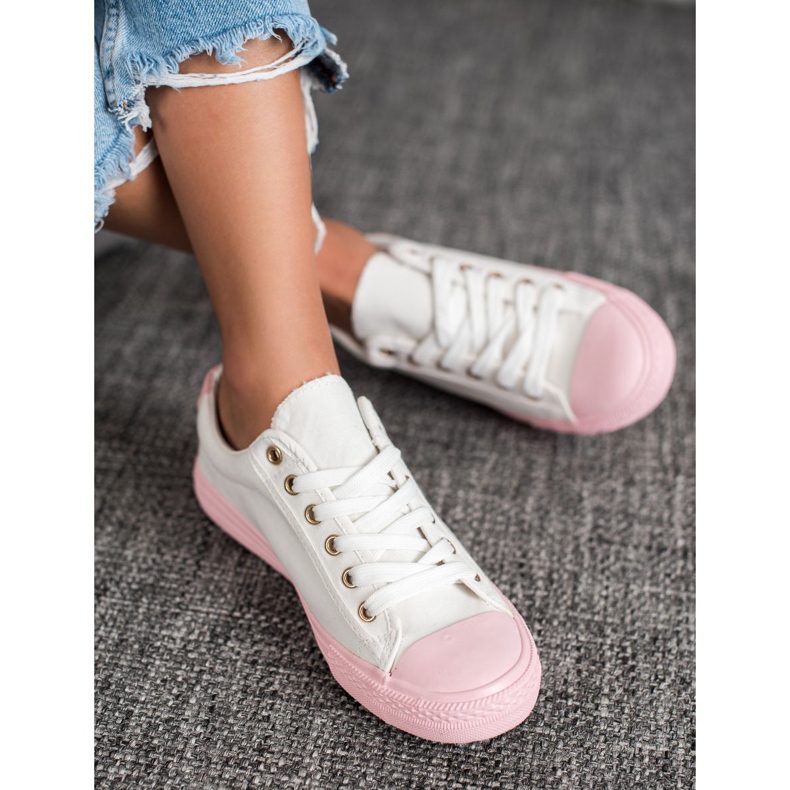 EXQUILY Zapatillas de colores blanco 1 EXQUILY Zapatillas de colores blanco 1