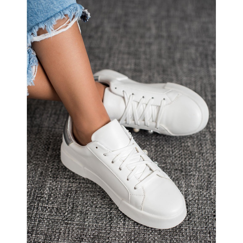 Bestelle Zapatos deportivos con adornos blanco 1