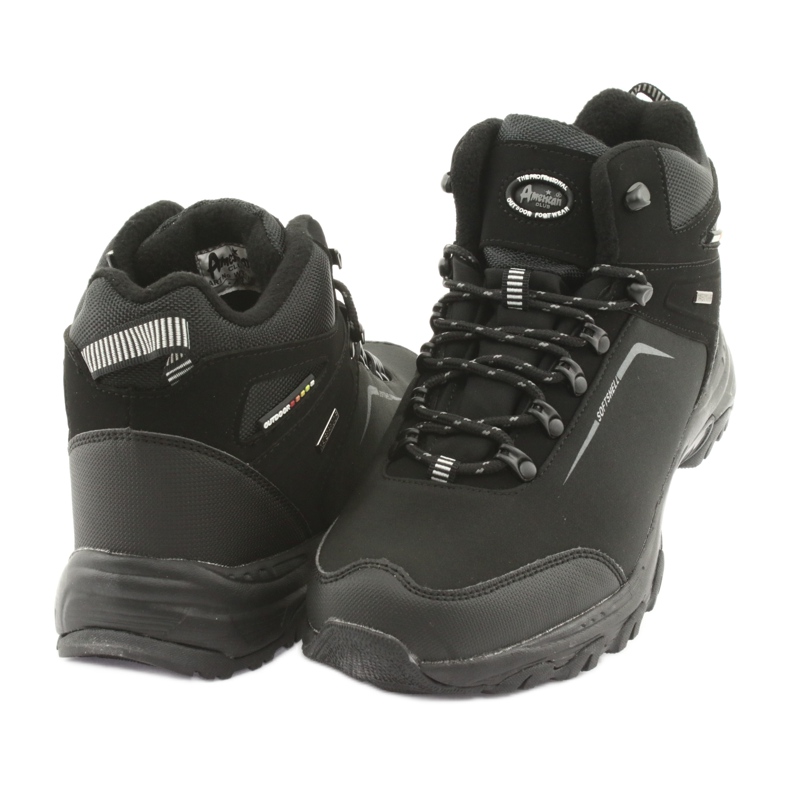 American Club Botas de invierno de trekking americanas con membrana negro 3