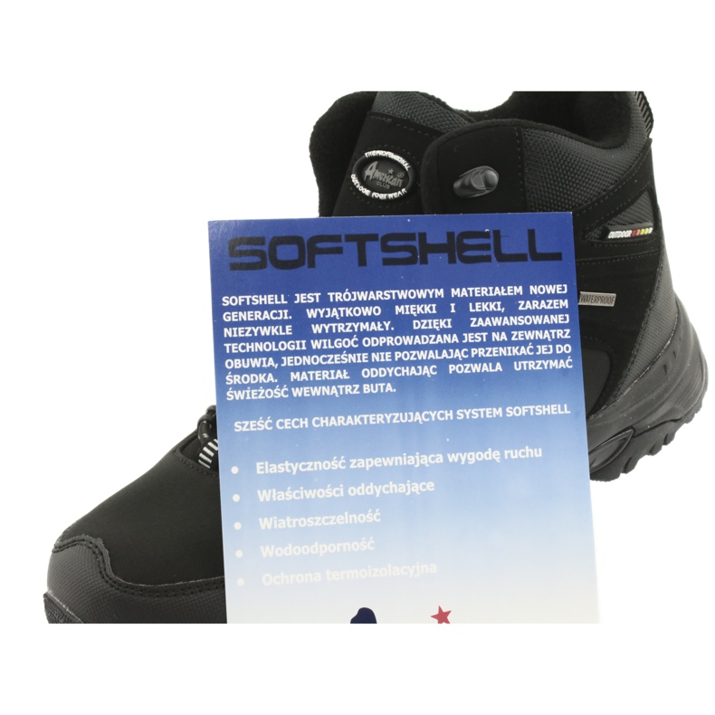 American Club Botas de invierno de trekking americanas con membrana negro 5