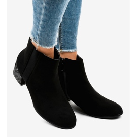 Botines de ante negro en el poste HQ0018 2