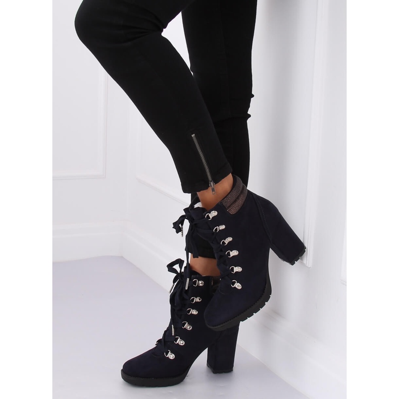 Botas de madera azul marino 8992 Blue 2