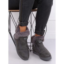 Deportivas tobilleras grises con pelo W19-29 Gris 1 Deportivas tobilleras grises con pelo W19-29 Gris 1