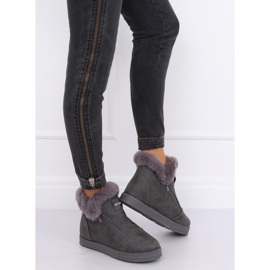 Deportivas tobilleras grises con pelo W19-29 Gris 2 Deportivas tobilleras grises con pelo W19-29 Gris 2