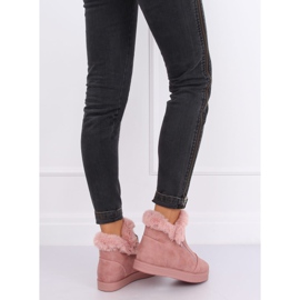 Deportivas tobilleras rosas con pelo W19-29 Pink 2