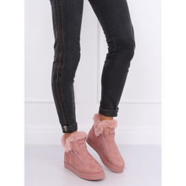 Deportivas tobilleras rosas con pelo W19-29 Pink 1