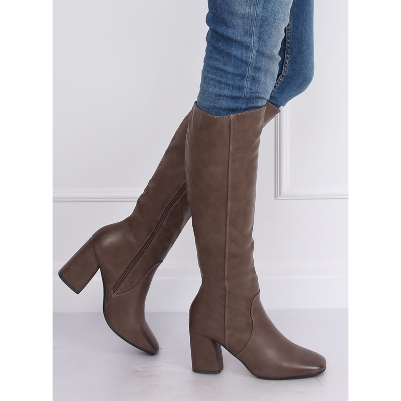 Tacones altos clásicos beige 5319 Caqui 2