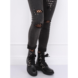 Botas militares negras LJ001 Black negro 1 Botas militares negras LJ001 Black negro 1