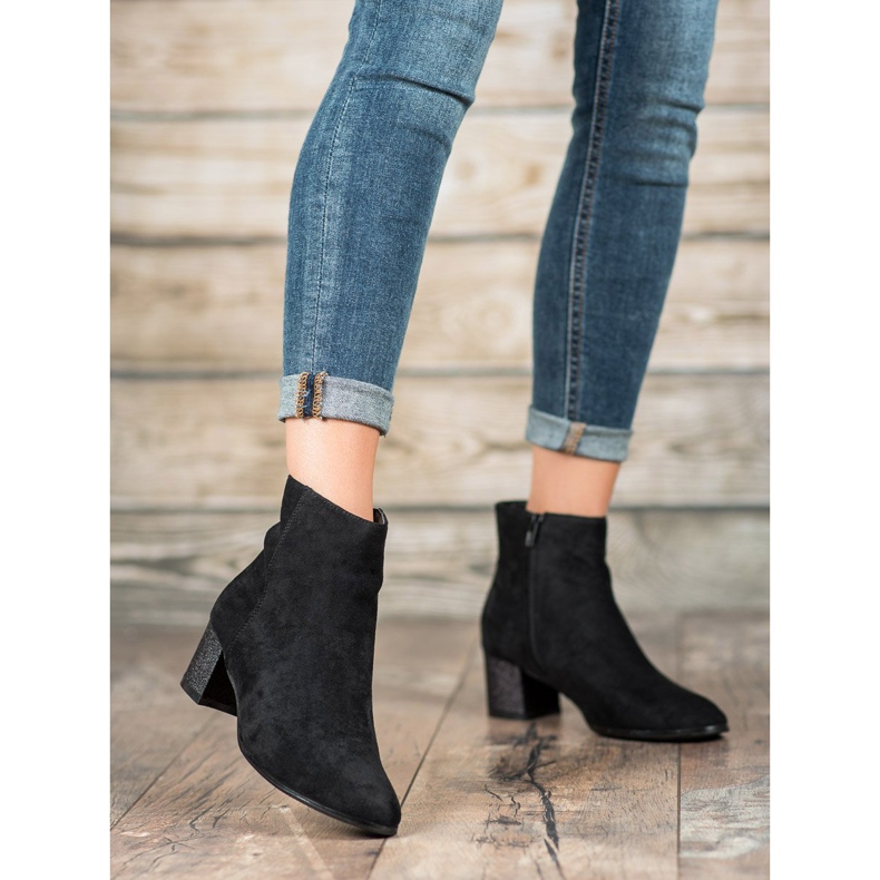 Filippo Botas de gamuza clásicas negro 1