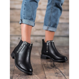 SDS Botines negros con cuentas 2