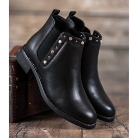 SDS Botines negros con cuentas 4