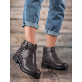 Abloom Botines de cuero ecológico gris 3