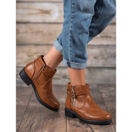 Abloom Botas marrones con cuero ecológico marrón 5