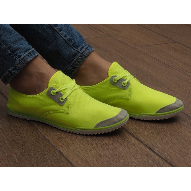 Lycra 1603 zapatillas amarillas con cordones amarillo 2