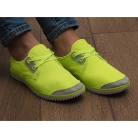 Lycra 1603 zapatillas amarillas con cordones amarillo 3