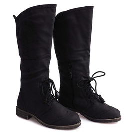 Botas altas de jazz 7-1GN016A Negro 2