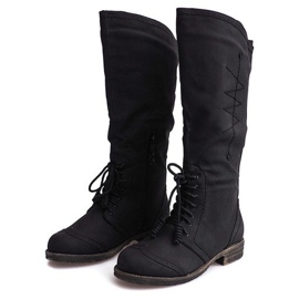Botas altas de jazz 7-1GN016A Negro 3