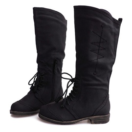 Botas altas de jazz 7-1GN016A Negro 4