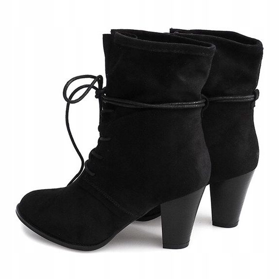 Boots On Heel KA732 Negro 1 Boots On Heel KA732 Negro 1