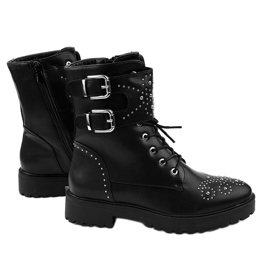 Botas altas de mujer negras con cremallera A-321 negro 1 Botas altas de mujer negras con cremallera A-321 negro 1