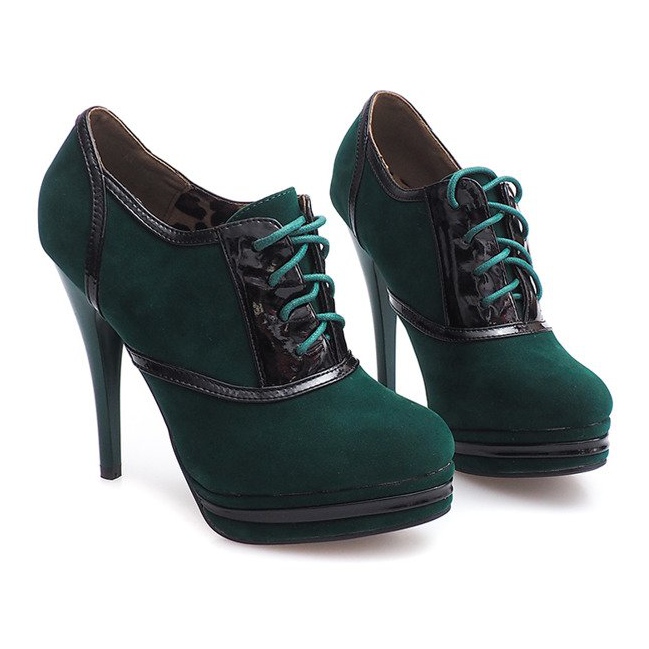 Botas elegantes de tacón alto KA5513 Verde 2 Botas elegantes de tacón alto KA5513 Verde 2