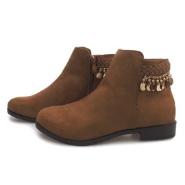Botas camel LL113 de ante marrón 1