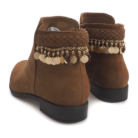 Botas camel LL113 de ante marrón 5
