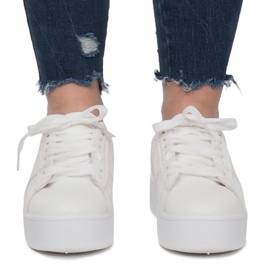 Zapatillas blancas en la plataforma Livet De Lux blanco 1