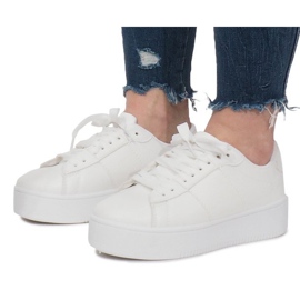 Zapatillas blancas en la plataforma Livet De Lux blanco 2