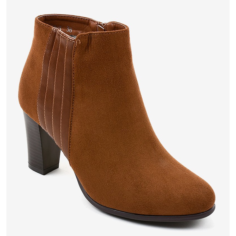 Botas de gamuza marrón de mujer K93 1