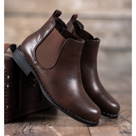 Small Swan Botas Chelsea clásicas marrón 4
