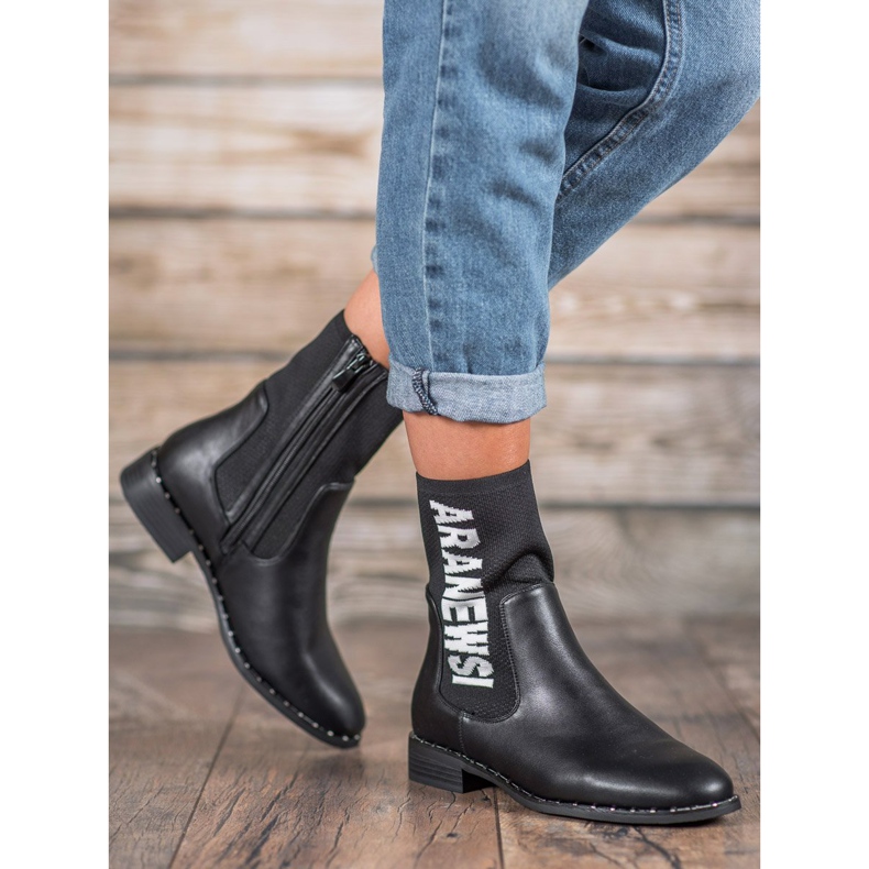 Botas altas VINCEZA negro 2