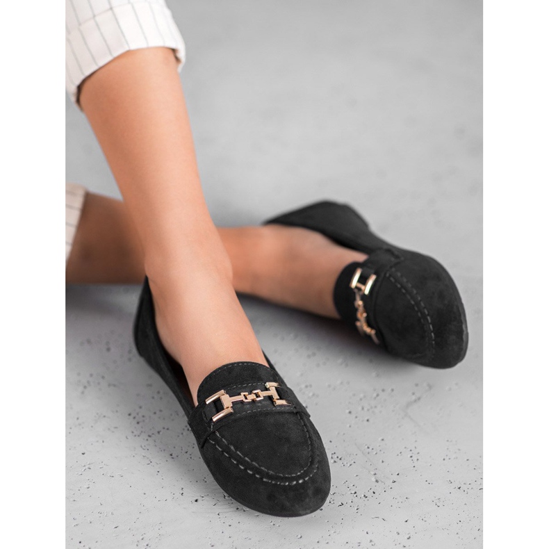 Abloom Señores de ante con adorno negro 1