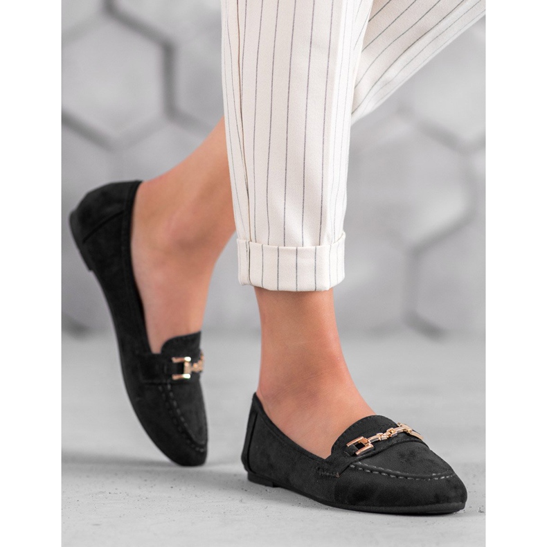 Abloom Señores de ante con adorno negro 2