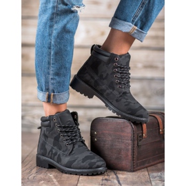Marquiz Trappers con cordones Moro negro gris 4
