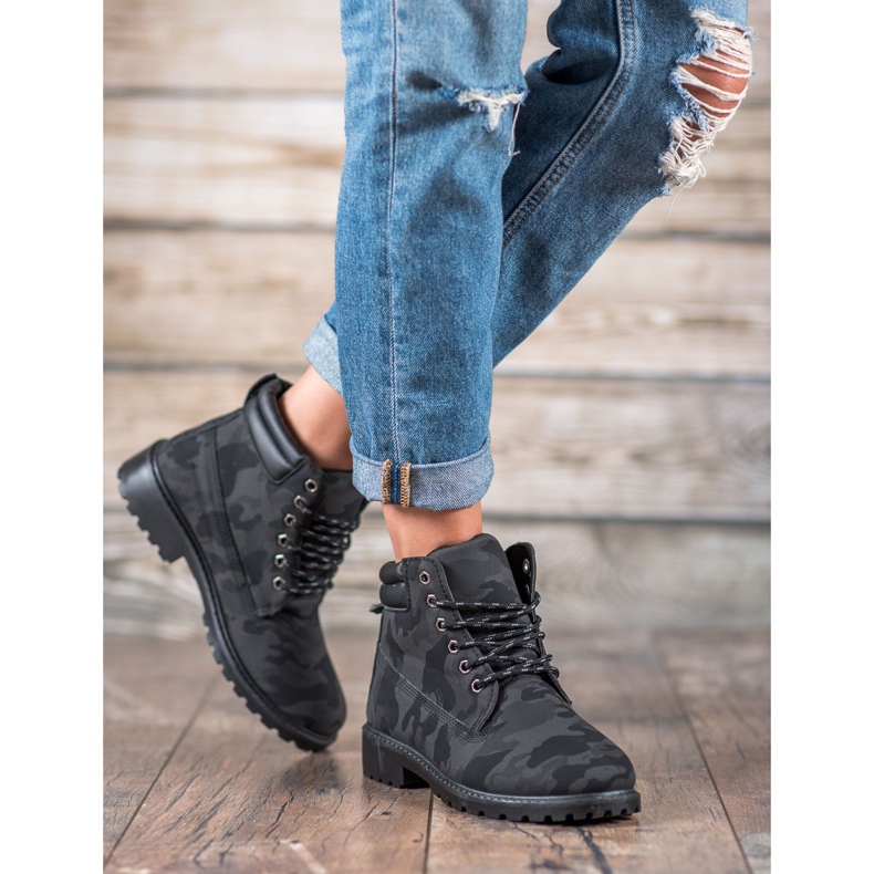 Marquiz Trappers con cordones Moro negro gris 2