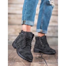Marquiz Trappers con cordones Moro negro gris 3