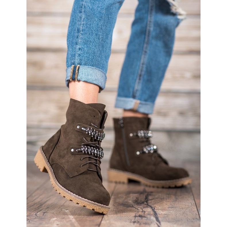 Bestelle Tramperos con cristales multicolor verde 2