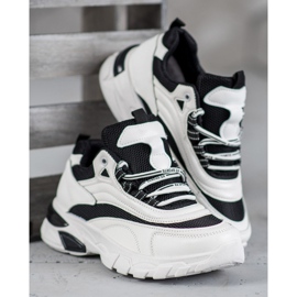 SHELOVET Zapatillas De Moda blanco negro 1