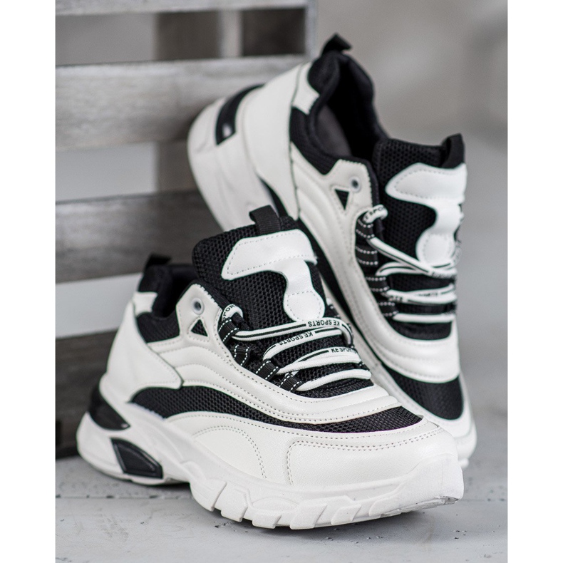 SHELOVET Zapatillas De Moda blanco negro 1